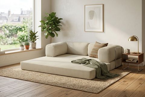 LEGOM YATAKLI AKTİVİTE KÖŞE KOLTUK BEJ, 200X200