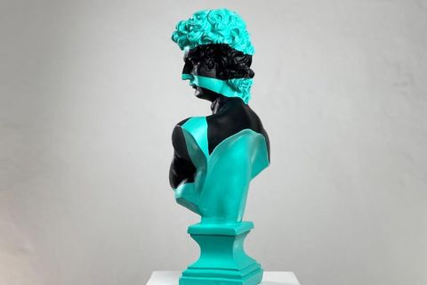 DAVID GREEN WAVE POP ART DEKORATİF ROMA YUNAN HEYKELLERİ