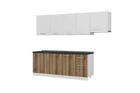 MİNAR EGE 270 CM MUTFAK DOLABI BEYAZ DORE 270-D4