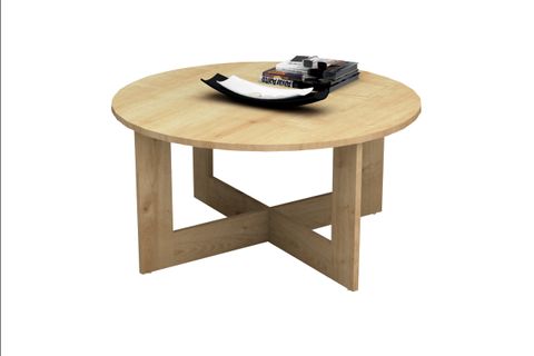 KATİ ORTA SEHPA, MEŞE, 80 CM