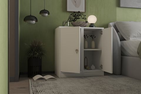 YUSUF KOMODİN, 2 KAPAKLI VE BAZA AYAKLI, NRG-KMD-1009