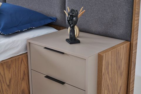 RENATA MODERN KOMODİN, MEŞE, VİZON GRİ