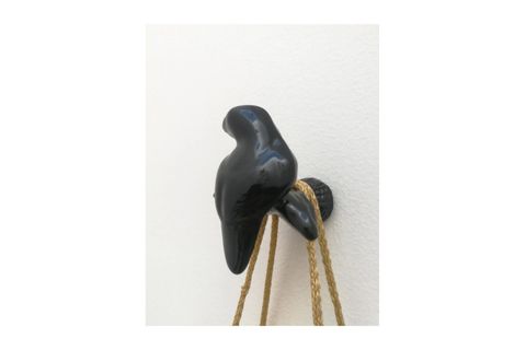 KUŞ ŞEKİL MODERN DUVAR DEKORU ASKILIK, SİYAH