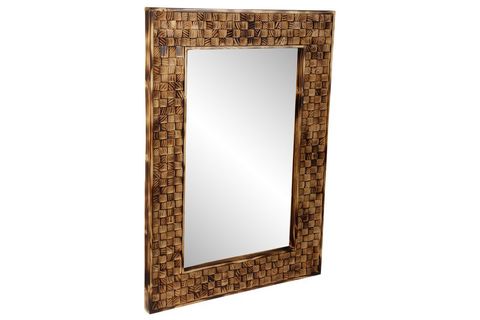DFN WOOD DEKORATİF DUVAR AYNASI, AHŞAP, 150X70