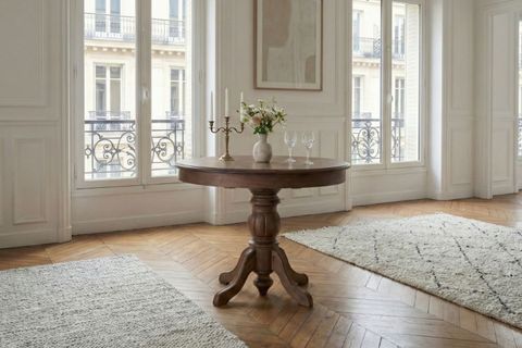 DİANA CEVİZ AHŞAP AÇILIR MUTFAK MASA TAKIMI, 4 SANDALYELİ