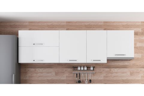 MİNAR 255 CM MUTFAK DOLABI BEYAZ 255-B8-ÜST MODÜL