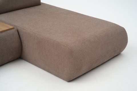 LİVA KÖŞE KOLTUK, UZANMALI SEHPALI, GRİ