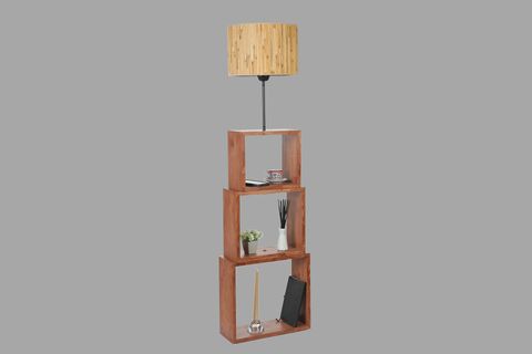 PUZZLE LAMBADER, CEVİZ AYAK, BAMBU SIFIR YEDİ ABAJURLU