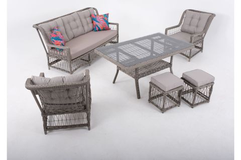 FLEXY HOME GARDEN BAREX ÜÇLÜ TAKIM, GRİ