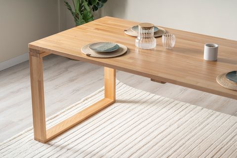 ATLAS MASİF YEMEK MASASI, NATURAL, 90X200