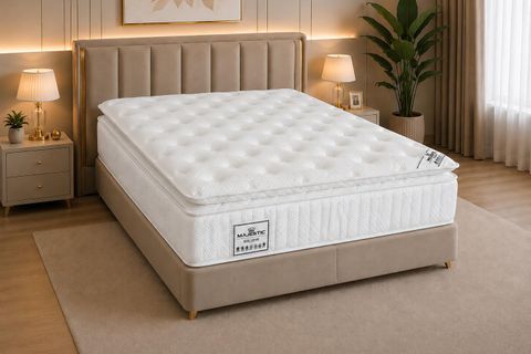 PRESTİJ TORBA YAYLI SİSTEM 32 CM PEDLİ YATAK, BEYAZ, 140X200
