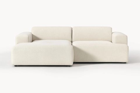 ELSA KETEN MİNİ KÖŞE KOLTUK, SOL KÖŞE, KIRIK BEYAZ