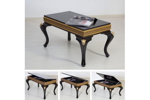 PERLA ORTA SEHPA, SİYAH GRİ