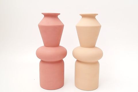 LİVAVA DOLENDO SERAMİK VAZO, PEMBE, 35X18
