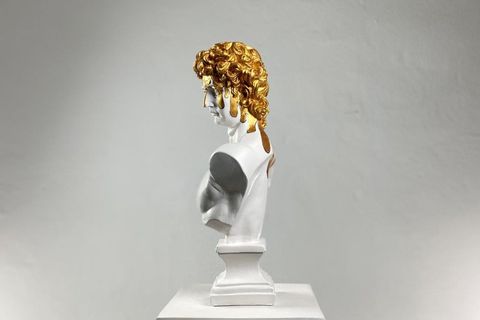 DAVID MELTING GOLD POP ART DEKORATİF ROMA YUNAN HEYKELLERİ