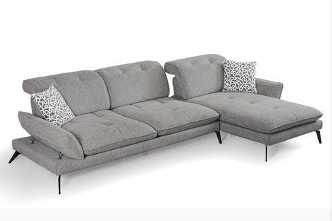 COSY KÖŞE KOLTUK, METAL AYAK, SAĞ KÖŞE, KÜL GRİ