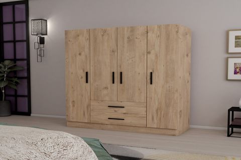 ARNETTİ YAĞMUR GARDIROP, ATLANTİK ÇAM, 4 KAPAKLI