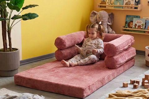 DECO ANNE YANI ÇOCUK YATAĞI, GÜL KURUSU, 90X150