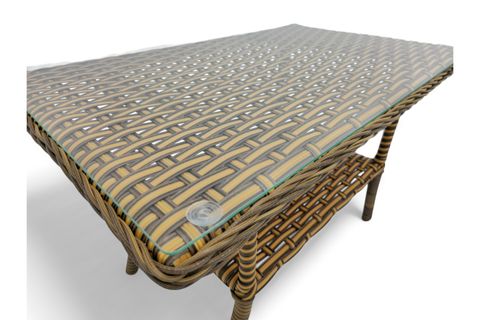 LETRA RATTAN İKİLİ BAHÇE MOBİLYASI, KAHVERENGİ