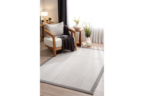 FRESCO SOFT GRİ ANTRASİT YIKANABİLİR HALI A3936A, 120X180