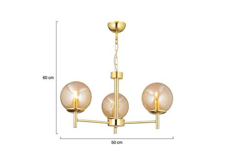 APLİQA MİNAR ÜÇLÜ AVİZE, GOLD