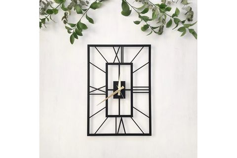 BLACK FOUR METAL DUVAR SAATİ, 50 CM