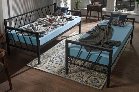 GLORY DAYBED YAVRULU METAL KARYOLA, SİYAH, 90X200