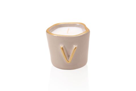 THE MİA SHİNE HARF MUM, V KAHVE PATCHOULİ 200 GR