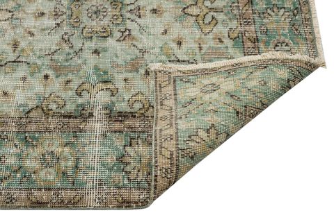 ÖZEL ANADOLU SU YEŞİLI RENGI VINTAGE EL DOKUMA HALI 180X284