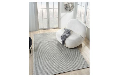 ESSE HAV TOZ VERMEZ KOLAY TEMİZLENEN HASIR DOKU SİSAL HALI, GRİ, 200X400, 666