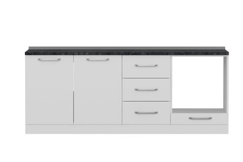 MİNAR 210 CM MUTFAK DOLABI BEYAZ 210-B6-ALT MODÜL