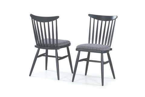 SİENA SABİT MASA VE KIRLANGIÇ DÖŞEMELİ SANDALYE TABURE TAKIMI, ANTRASİT, 90X90