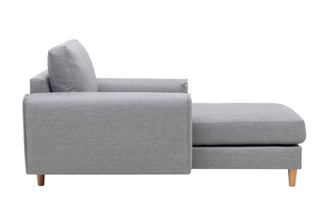MERLİN DAYBED, FİTİLLİ KOL, NATUREL AYAK, KETEN KUMAŞ, GRİ