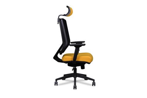 FORSİT OFİS KOMFORT PLASTİK DETAYLI BAŞLIKLI FİLELİ OFİS MAKAM KOLTUĞU