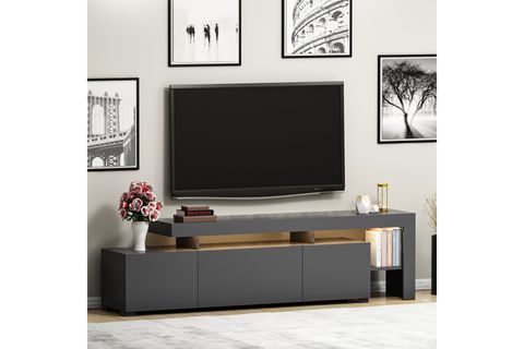 BELİZ LED IŞIKLI TV SEHPASI, ANTRASİT