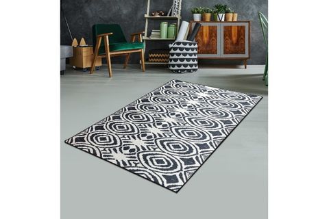 CHİLAİ HOME BLOME SİYAH DJT DEKORATİF HALI 60X140