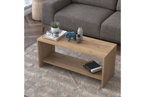 RANİ AB104 ORTA SEHPA MODERN RAFLI SEPET CEVİZ