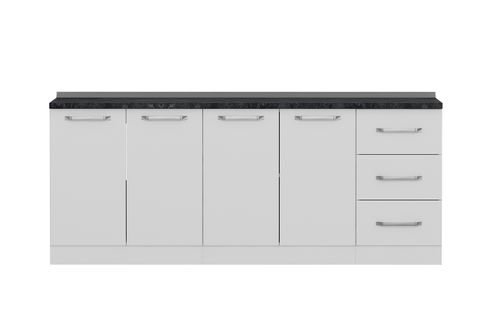 MİNAR 205 CM MUTFAK DOLABI BEYAZ 205-B1-ALT MODÜL