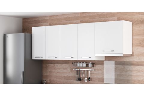 MİNAR 225 CM MUTFAK DOLABI BEYAZ 225-B7-ÜST MODÜL