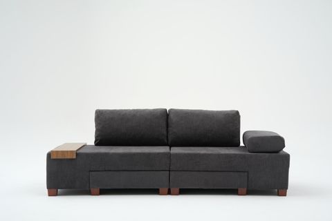 PERENNA YATAKLI ÜÇLÜ KOLTUK, ŞÖNİL, ANTRASİT