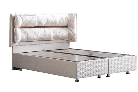 BARSELONA BAZA BAŞLIK VE REAL PEDLİ YATAK SETİ, KREM, 100X200