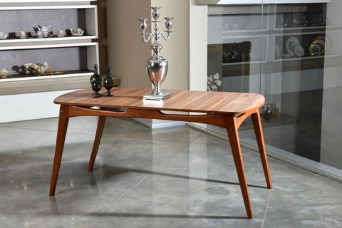 TOUCH İSKANDİNAV MASA TAKIMI, KREM, 160X80
