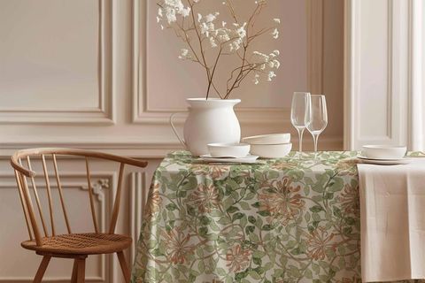 YASEMİN BAHÇESİ PAMUK MASA ÖRTÜSÜ, 100X100 CM