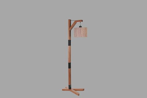 YENİ LİZA LAMBADER, CEVİZ AYAK, SİLİNDİR BAMBU SIFIR DÖRT ABAJURLU