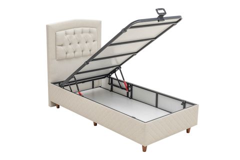 LUNA VEGA BAZA VE BAŞLIK SETİ, KREM, 90X200