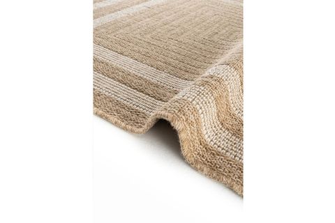HALIMAX İNDİA JÜT HALI 668, BEYAZ ÇERÇEVELİ, 100X300