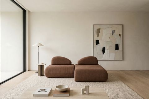 LİVA KÖŞE KOLTUK, UZANMALI, KAHVE