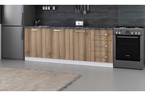 MİNAR 220 CM MUTFAK DOLABI BEYAZ DORE 220-D1-ALT MODÜL