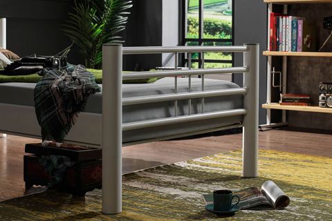 ASOS METAL KARYOLA, BEYAZ, 90X190