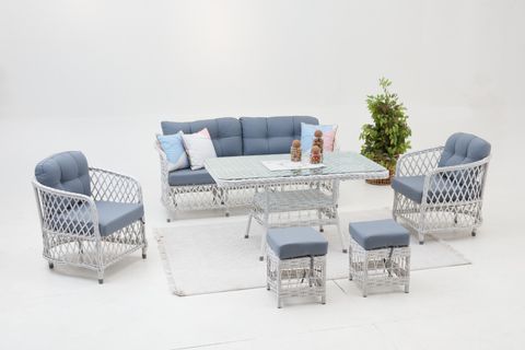 PALMA RATTAN ÜÇLÜ OTURMA GRUBU